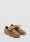 Mango Teen Tennis Combinées Cuir Daim Sable - Fille - 39 -