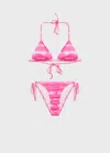 Mango Teen Tie-dye Bikini Neon Pink In Neon Pink