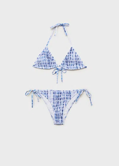 Mango Teen Tie-dye Bikini Vibrant Blue
