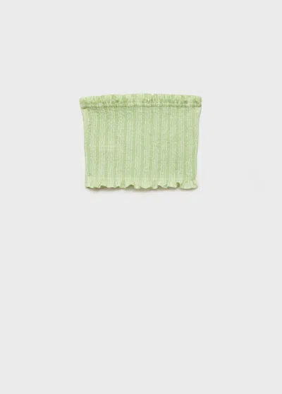 Mango Teen Top Citron Vert - Fille - M -