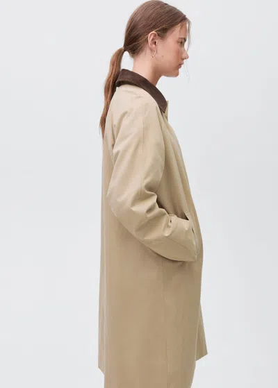 Mango Teen Trench Col Contrastant Écru - Fille - Xl -  In Neutral