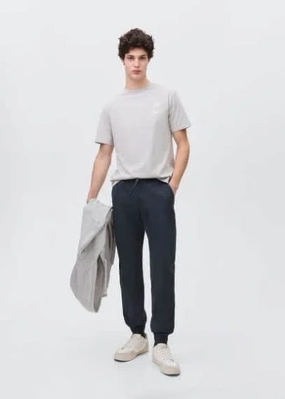 Mango Teen Trousers Dark Navy