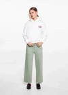 Mango Teen Trousers Pastel Green In Pastel Green
