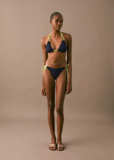 Mango Teen Bikini Bleu Marine Foncé - Fille - L -