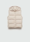 Mango Teen Waistcoat Ecru In Ecru