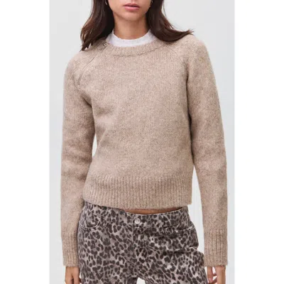 Mango Teen Zip Trim Sweater In Brown