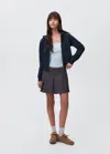 Mango Teen Zipped Hoodie Dark Navy In Blue
