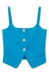 Mango Tempo Vest In Blue