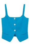 Mango Tempo Vest In Blue