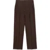 Shop Mango Tempoli Pleat Front Linen Pants In Brown
