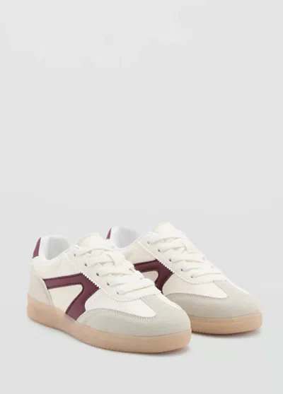 Mango Kids' Tennis Combinées Bicolores In White