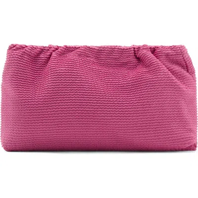 Mango Textured Cosmetics Bag In Pink
