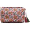 Mango Textured Cotton Cosmetics Bag In Pink
