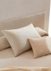 Mango Textured Cotton Cushion Cover 70x90cm Sand