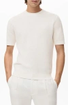 Mango Textured Cotton Knit T-shirt In White