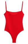 Mango Textured One-piece Swimsuit