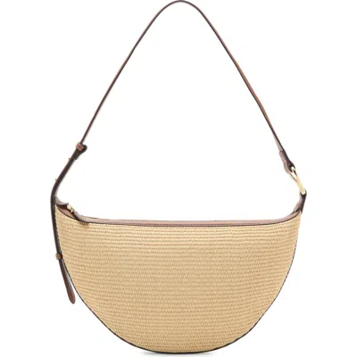 Mango Textured Shoulder Bag In Brown