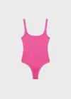 Mango Maillot De Bain Texturé Rose - Femme - Xs -