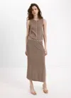 Mango Textured Top With Mixed Buttons In Multi