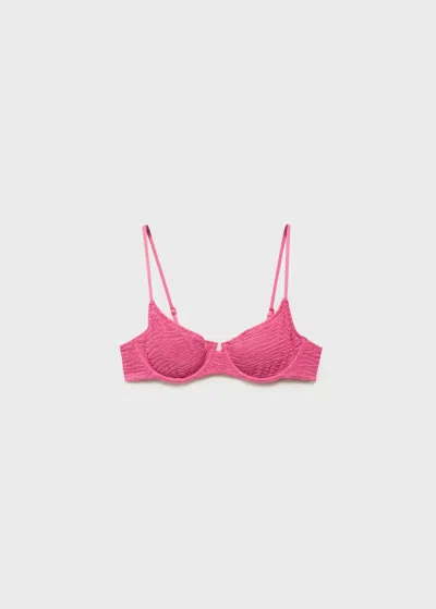 Mango Haut Bikini Rose - Femme - Xs -