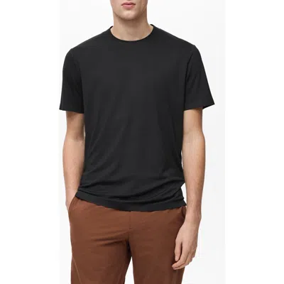 Mango Thermoregulating Performance Slim Fit Stretch T-shirt In Black