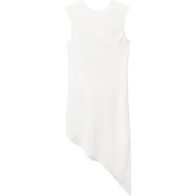 MANGO MANGO TIE BACK ASYMMETRIC SATIN TOP