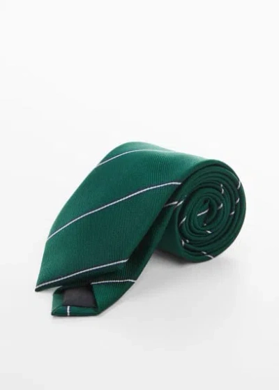 Mango Kids' Tie Dark Green