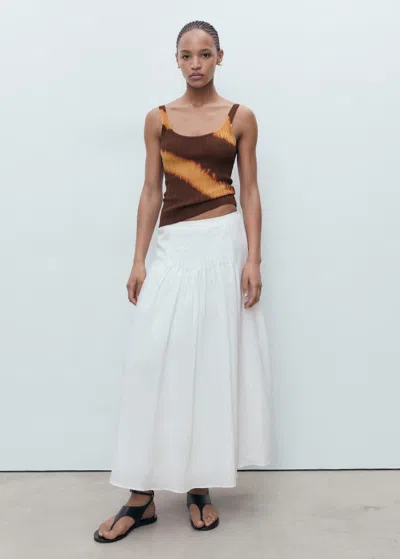 Mango Tie-dye Knitted Top Brown