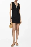 Mango Robe In Black