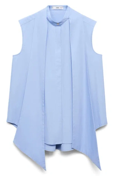 MANGO MANGO TIE NECK TOP