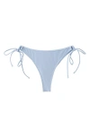 Mango Tie Side Bikini Bottoms In Blue
