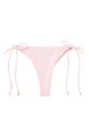 Mango Tie Side Bikini Bottoms In Pink