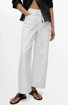 Mango Tie Waist Wide Leg Jeans