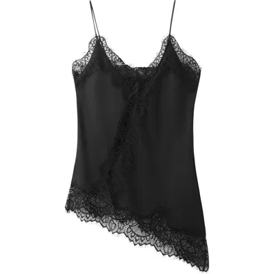 Mango Tinta Lace Camisole In Black