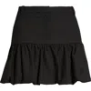 Mango Tom Bubble Hem Miniskirt In Black