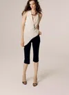 Mango Top Asymétrique En Dévoré In White