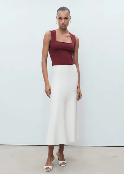 Mango Top Bordeaux - Femme - Xxl -