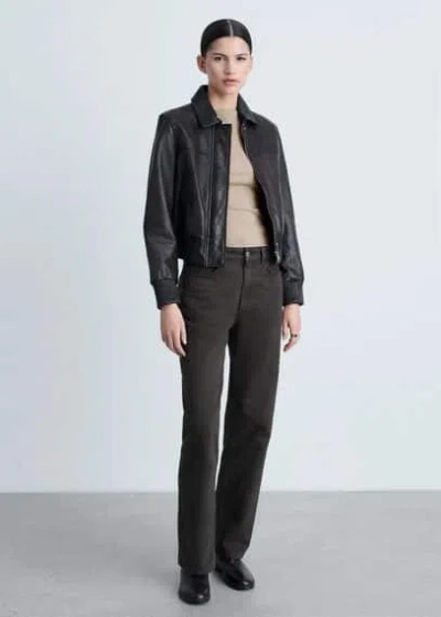 Mango Snake-effect Kitten-heel Shoes In Light/pastel Brown