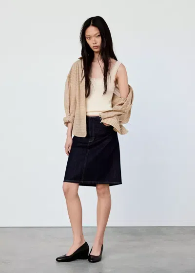 Mango Top Bridget In Écru