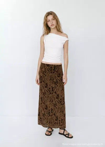 Mango Top Col Bateau In White