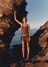 Mango Crochet Top With Straps Medium Brown