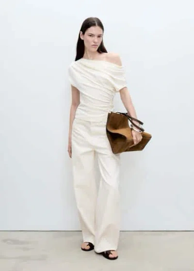 Mango Top Ecru