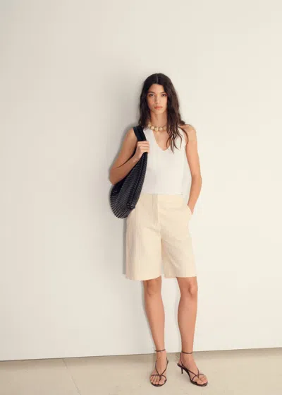 Mango Top Ecru