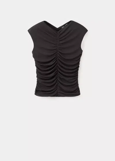 Mango Top Garilac-w In Black