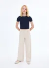 Mango Top Maille Côtelée Bleu Marine - Enfants - 13-14 Ans -  Kids In Metallic