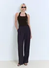 Mango Knit Halter Top Chocolate In Brown