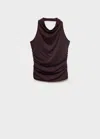 Mango Draped Halter Top