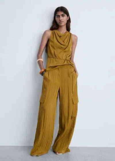Mango Top Olive - Femme - Xl -