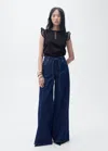 Mango Top Noir - Femme - Xl -