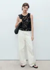 Mango Top Noir - Femme - M -  In Noir
